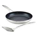 Circulon S-Series Nonstick Stainless Steel Induction Frypan 24cm With Slotted Spatula Silver