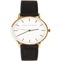 Mon Choux Classic Vegan Leather Watch 38mm in Black/Gold