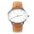 Mon Choux Classic Vegan Leather Watch 38mm in Silver