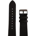 Mon Choux Cork Leather Vegan Watch Strap 18mm in Black Buckle Black