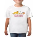 TWIDLA Personalised T-Shirts Lion King Strolling Into The Weekend Personalised Cotton T-Shirt in White 4-5