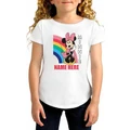 TWIDLA Personalised T-Shirts Minnie Rainbow Personalised Cotton T-Shirt in White 2