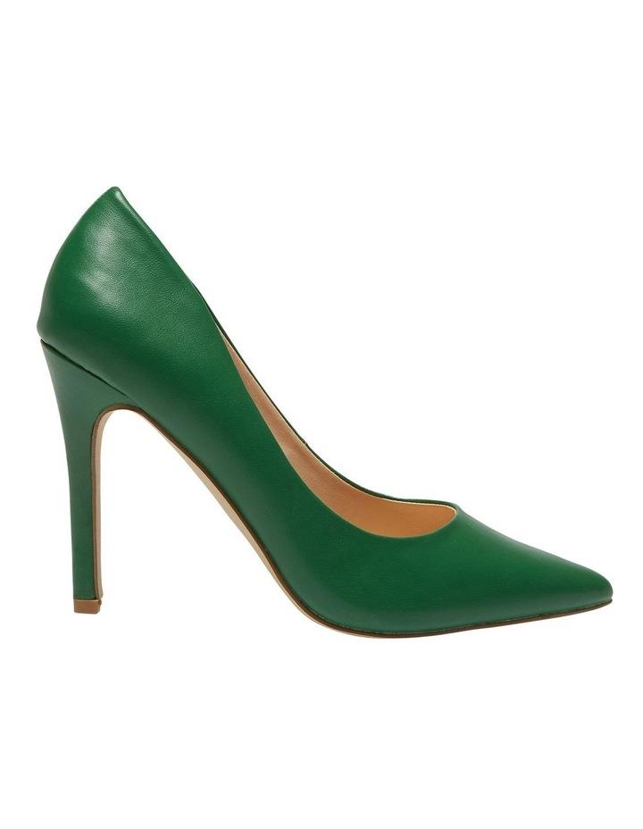 Ravella Harbour Heeled Shoes in Green Smooth Green 5