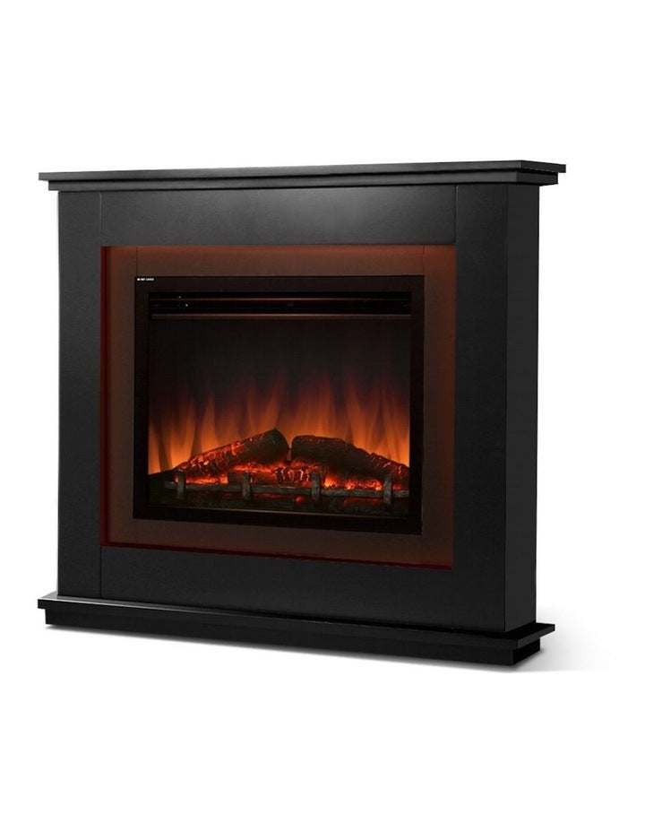 Devanti Electric Fireplace Fire Heater 2000W Black