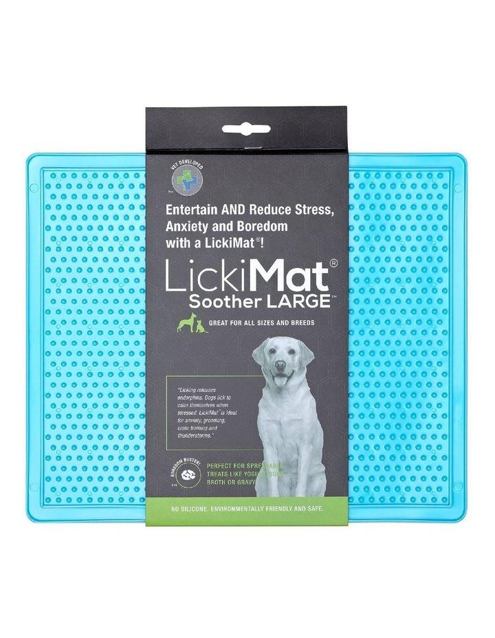 Lickimat Large Soother Original Slow Food Licking Mat in Blue