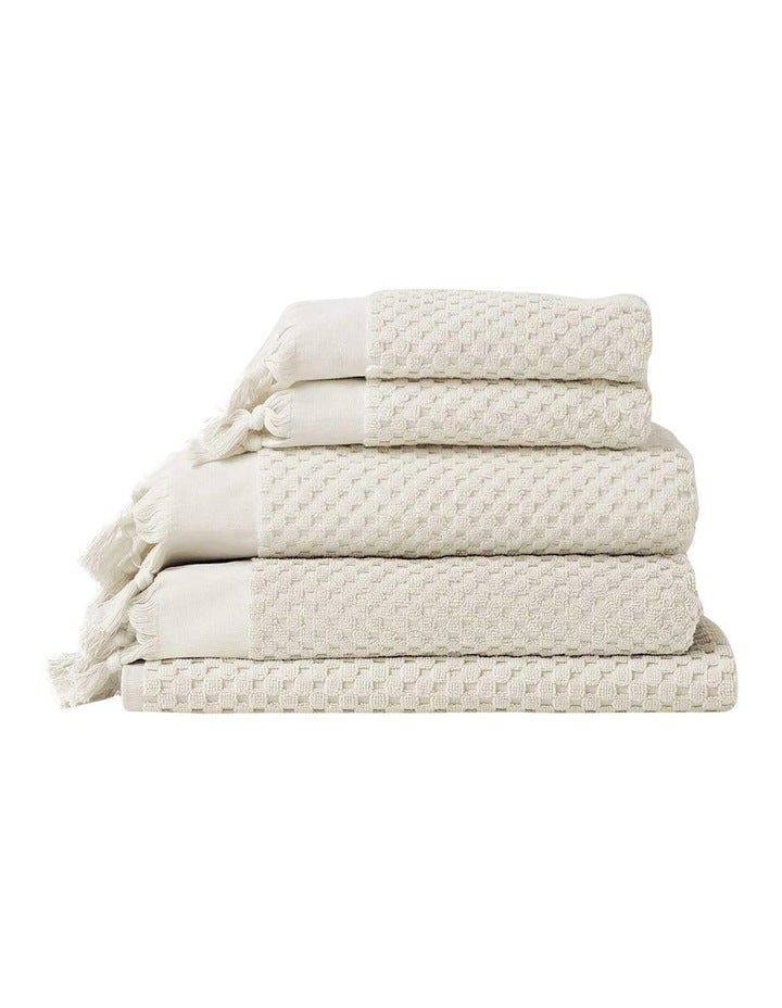 Aura Home Milos Bath Towel Set in Sand