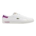 Lacoste Powercourt Leather Sneaker in White 3