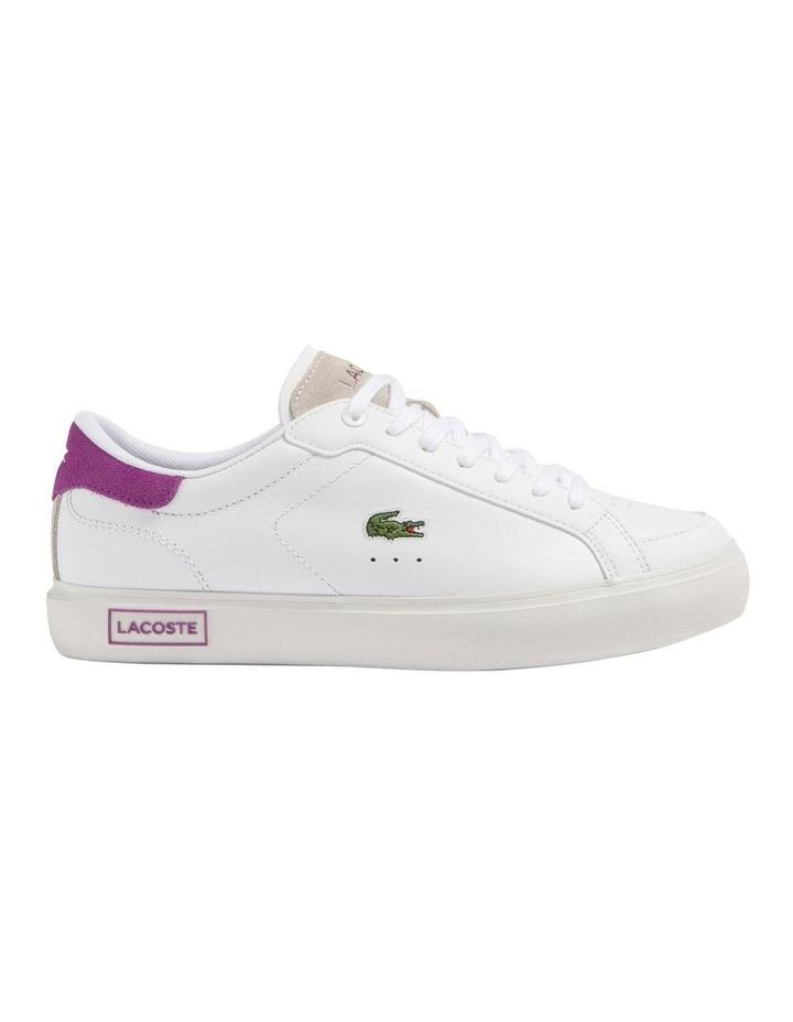Lacoste Powercourt Leather Sneaker in White 5