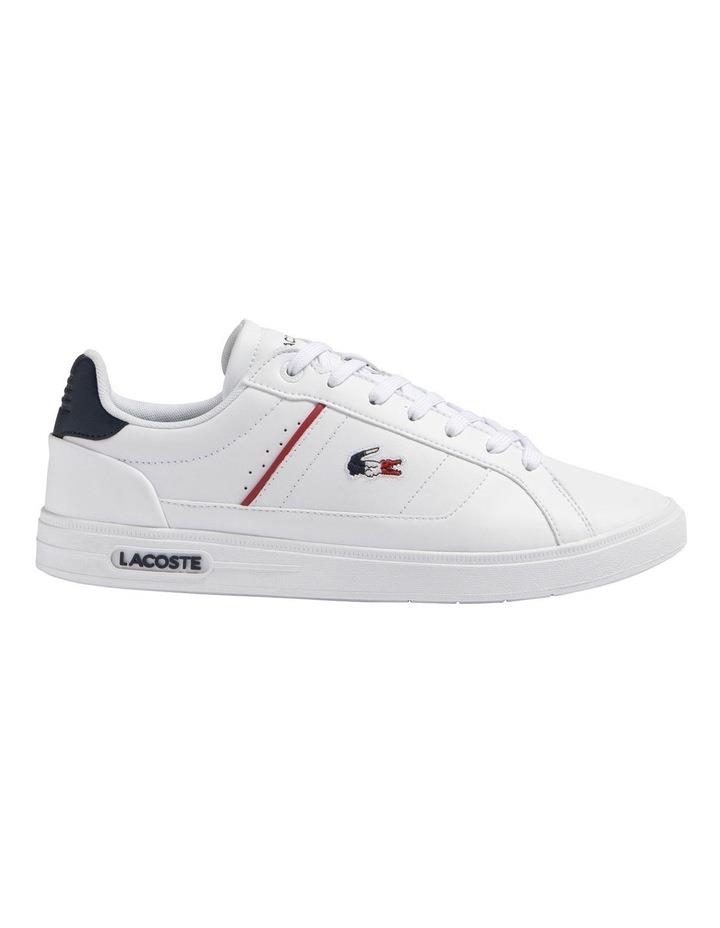 Lacoste Europa Pro Tri Sneakers in White/Navy White 8