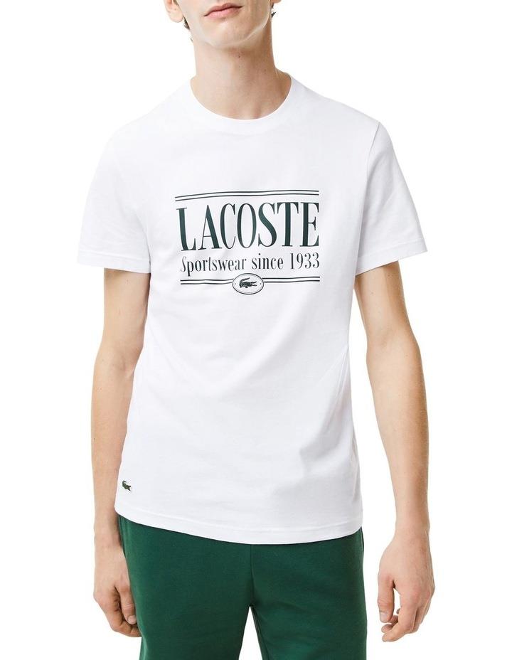 Lacoste Graphic Logo T-shirt in White L