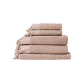 Aura Home Milos Bath Towel Set in Pink Clay Pink Towel Set