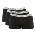 Calvin Klein Chromatic Brushed Micro 3 Pack Trunk in Black S