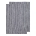 Ladelle Lina Stripe Kitchen Towel 2 Pack in Navy