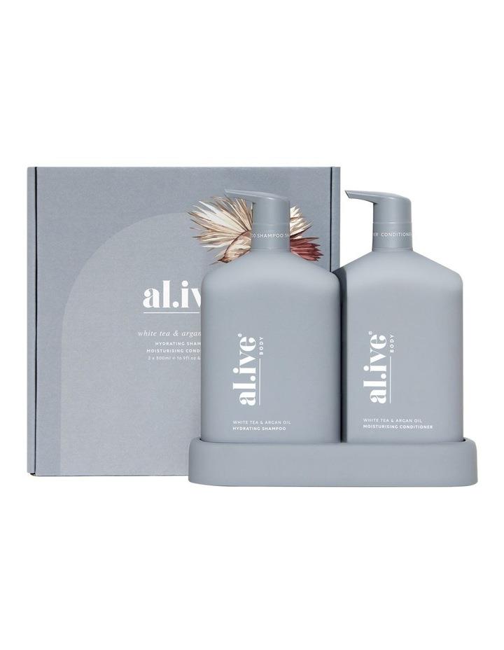 al.ive body White Tea & Argan Oil Shampoo & Conditioner Set