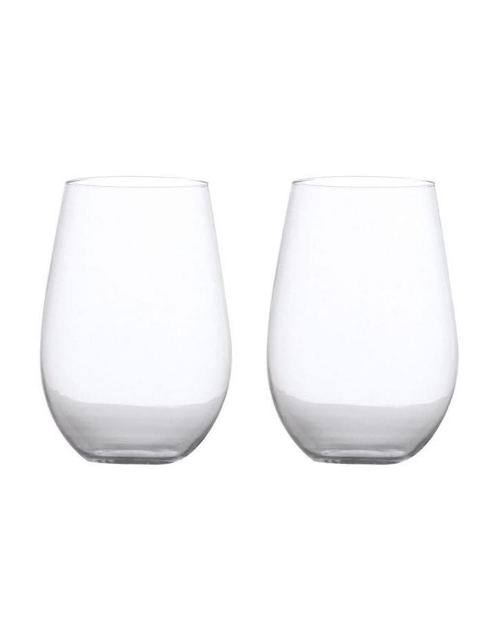 Maxwell & Williams Calia Stemless Wine Glass 580ml Set of 2 Gift Boxed Clear