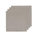 Ladelle Lina Napkin 4 Pack in Flax Grey