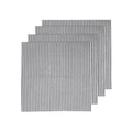 Ladelle Pinstripe Napkin 4 Pack in Grey