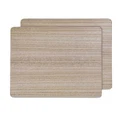 Ladelle Square Light Veneer Placemat 2 Pack in Brown
