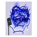Lexi Lighting Solar 420 LED Fairy Light Chain Dark Green Cable 4 Colour Options in Blue