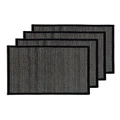 Ladelle Zola Placemat 4 Pack in Black