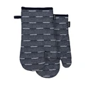 Ladelle Eco Recycled Dash Oven Glove 2 Pack in Navy Blue