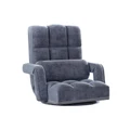 Artiss Floor Sofa Lounge Chair Swivel in Grey Charcoal