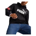 PUMA Power Colorblock Hoodie Fleece in Black L