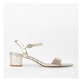 Basque Roma Leather Sandal in Gold 36