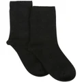 Levante Rib Midi Length Socks in Nero Black One Size