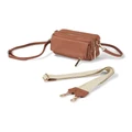 OiOi Playground Luxury Leather Cross-Body Bag in Terracotta Brown