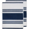 Ladelle Lennox Terry Kitchen Towel 2 Pack in Marine