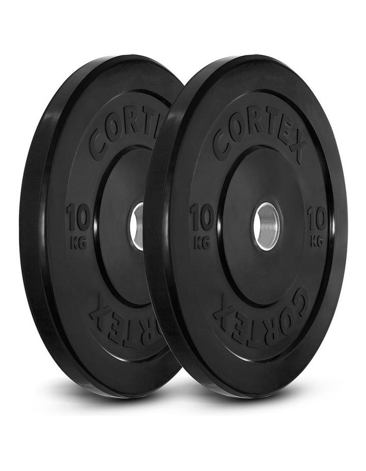 CORTEX 10kg Series V2 Pair of Bumper Plates in Black One Size