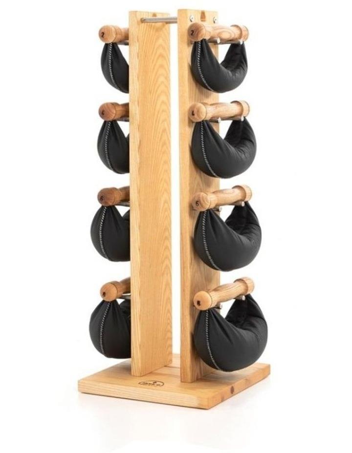 NOHrD Wooden Swing Tower 9-Piece Hand Crafted Weight Set in Ash Lt Brown