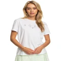 Roxy Ocean Road T-Shirt in White XL
