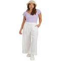 Roxy Santorini Linen Trousers in White M