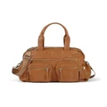 OiOi Carry All Vegan Leather Nappy Bag in Tan
