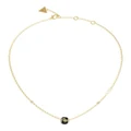 Guess 4G Loop 16-18" Necklace in Black Gold