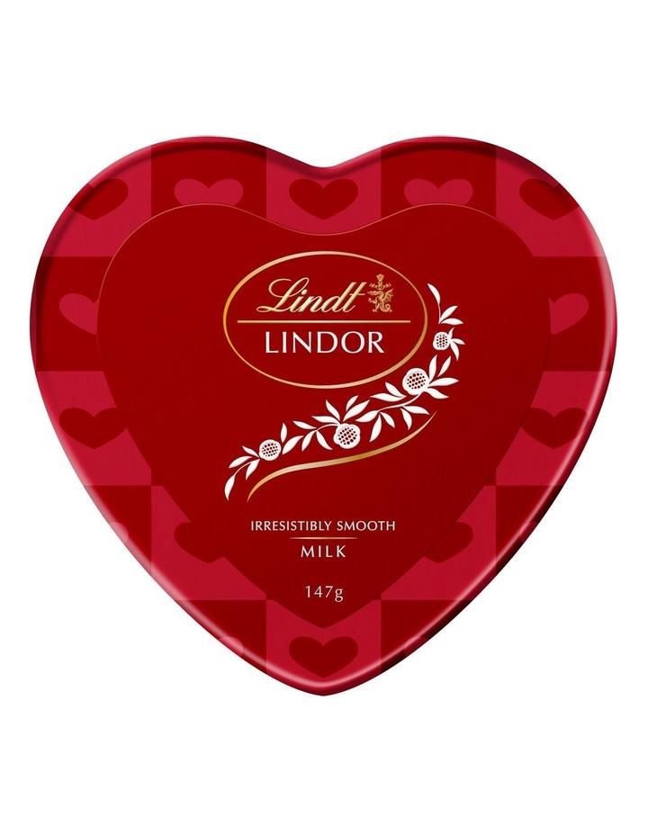 Lindt Lindor Milk Chocolate Heart Tin 147g Red