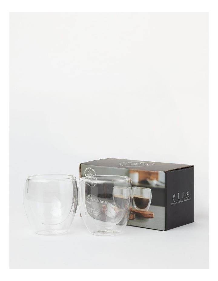 The Cooks Collective Double Wall Glass Espresso 250ml Set of 2 in Clear