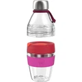 KeepCup Helix Original Kit, Reusable Plastic Cup-to-Bottle Kit, Afterglow, M 12/18oz Pink