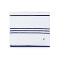 Tommy Hilfiger Modern American Stripe Towel Range in White/Navy White Bath Towel