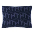 Tommy Hilfiger Tommy Cube Monogram Cushion in Desert Sky Blue Cushion