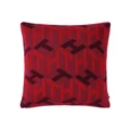 Tommy Hilfiger Tommy Cube Monogram Cushion in Rouge Red Cushion