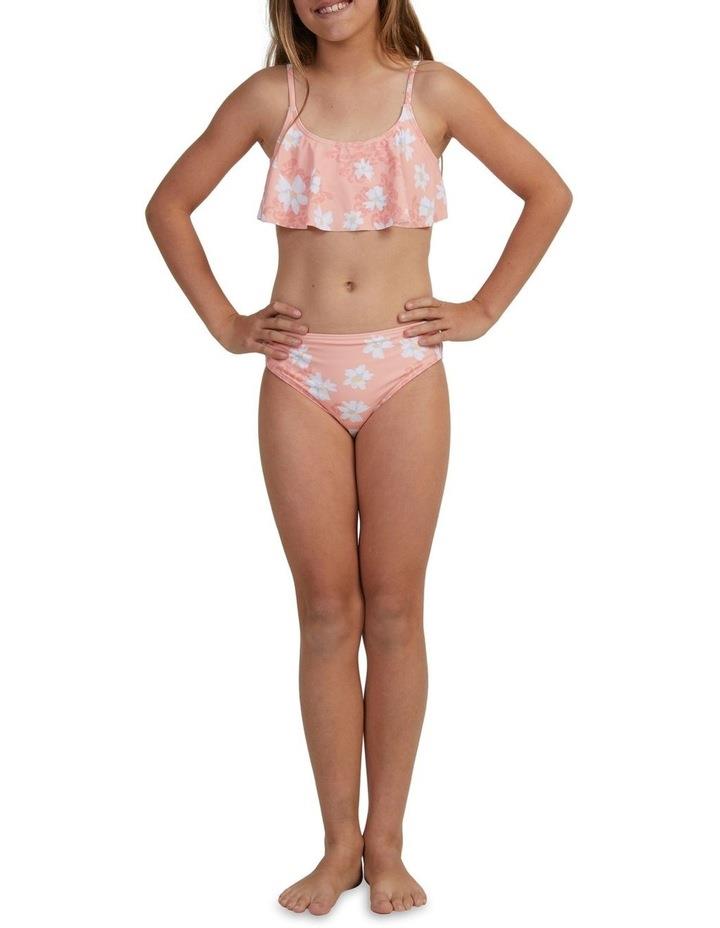 Roxy Salty Flower Flutter Bikini in Orange Multi Pink 16