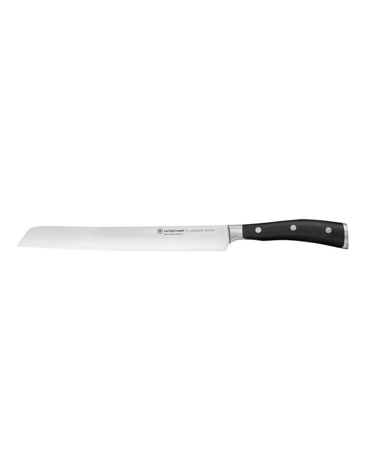 Wusthof Classic Ikon Bread Knife Double Serrated 23cm in Black