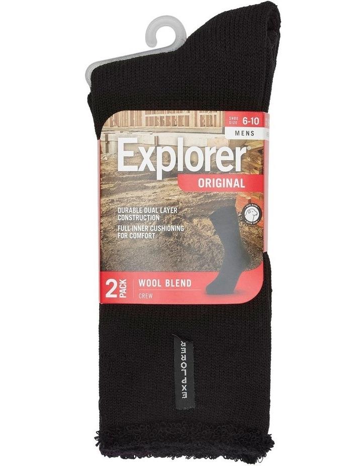 Bonds Explorer Original Wool Socks 2-Pack in Black Regular