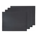 Ladelle Seno Napkins 4 Pack in Charcoal Black