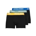Jack & Jones Vito 3 Pack Solid Trunks in Black S