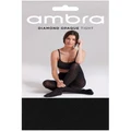 Ambra Soft Opaque Diamond Tight in Black T-XT