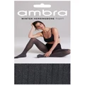 Ambra Winter Herringbone Tight in Grey Charcoal S-M